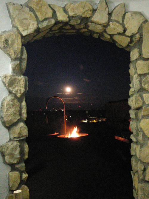 Blick aus dem Trullo