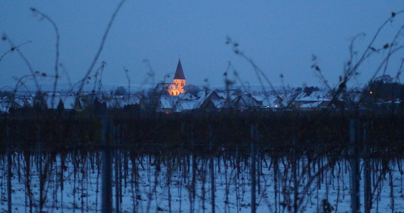 Gundheim im Morgengrauen