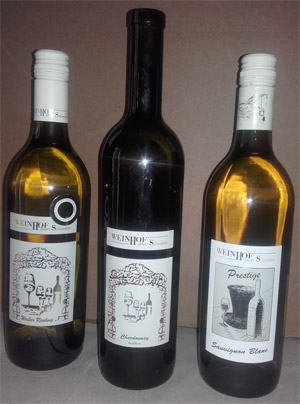 3 Flaschen unserer Weine