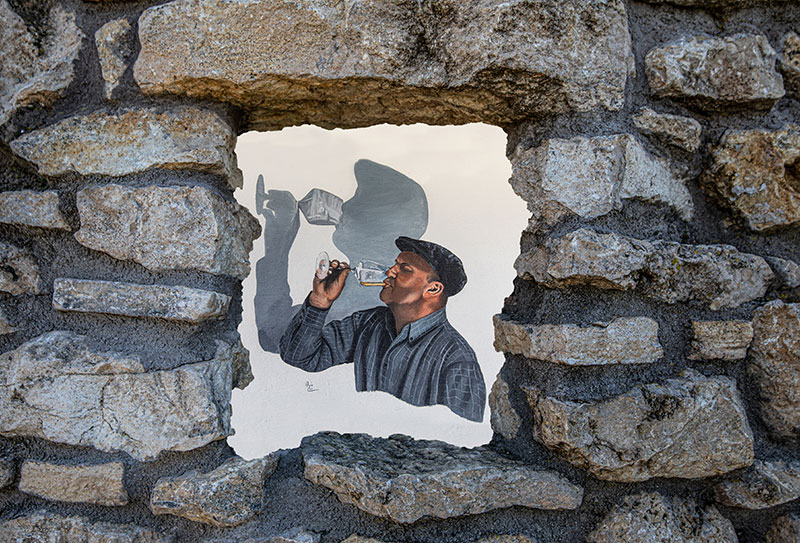 Fensterbild im Trullo